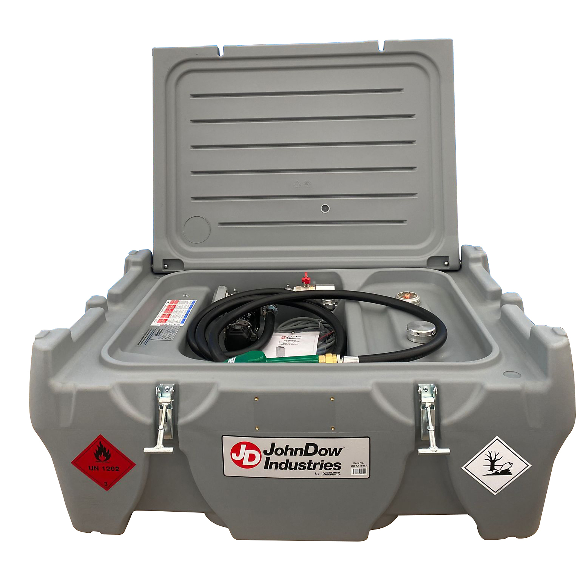 JohnDow Industries, 58 Gallon Low Profile Diesel Transfer Tank, Capacity 58 Gal, Shape Rectangle, Model# JDI-AFT58LP